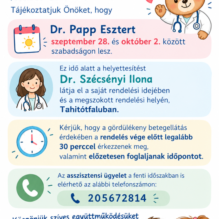 Gyermekorvosi tájékoztató